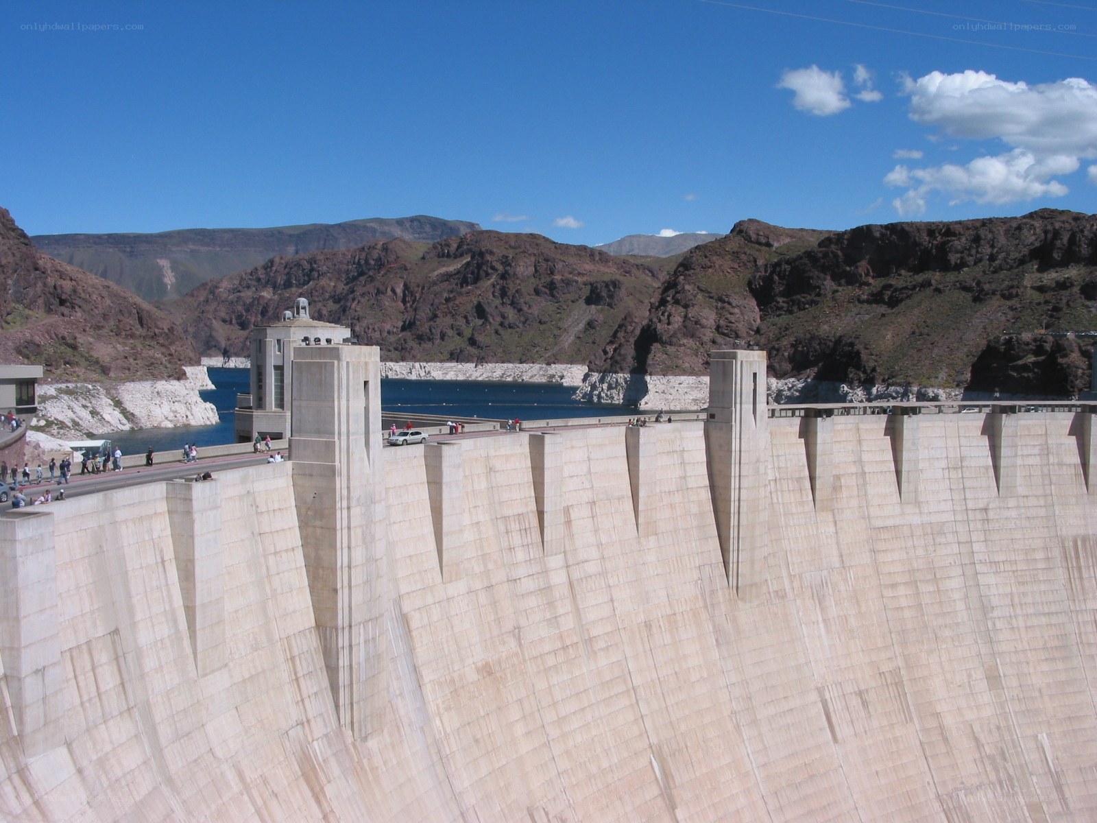 Hoover Dam with Lake Mead