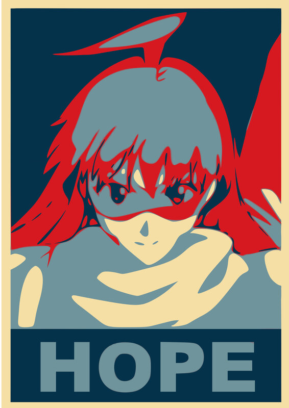 Hope anime character poster