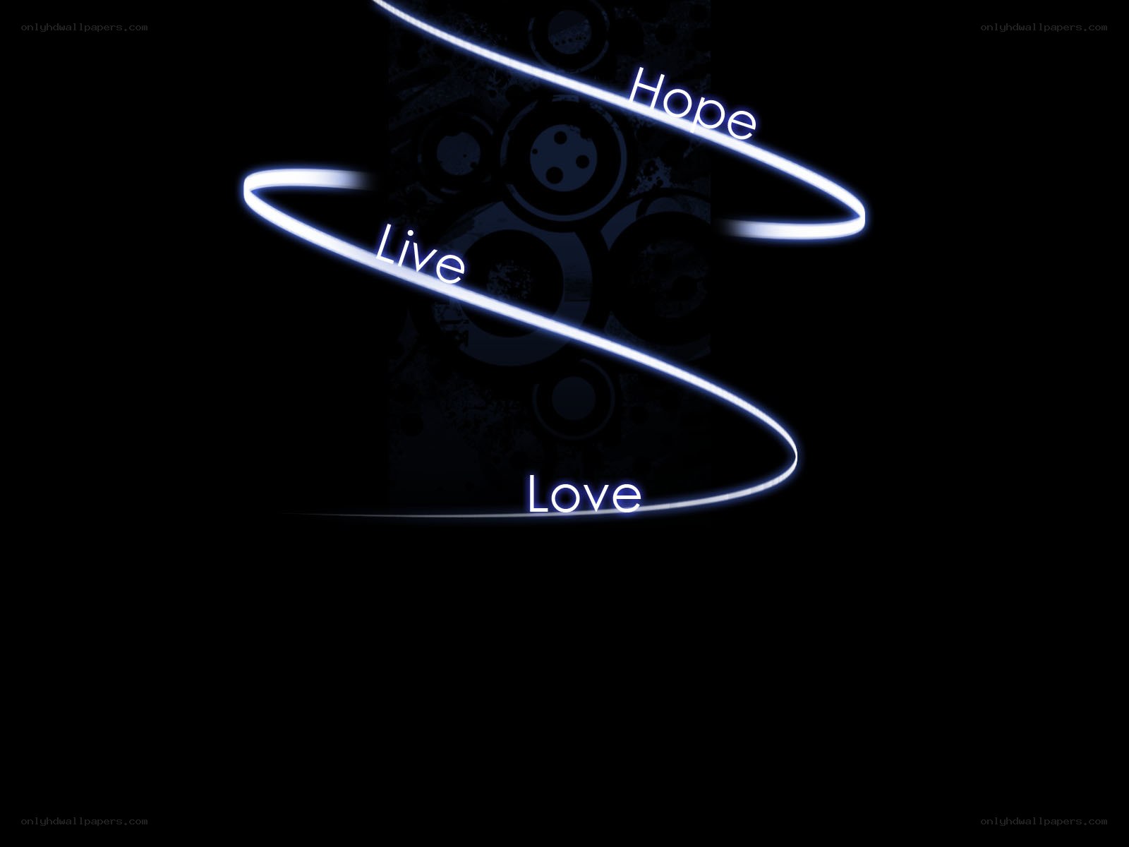 Hope Live Love spiral