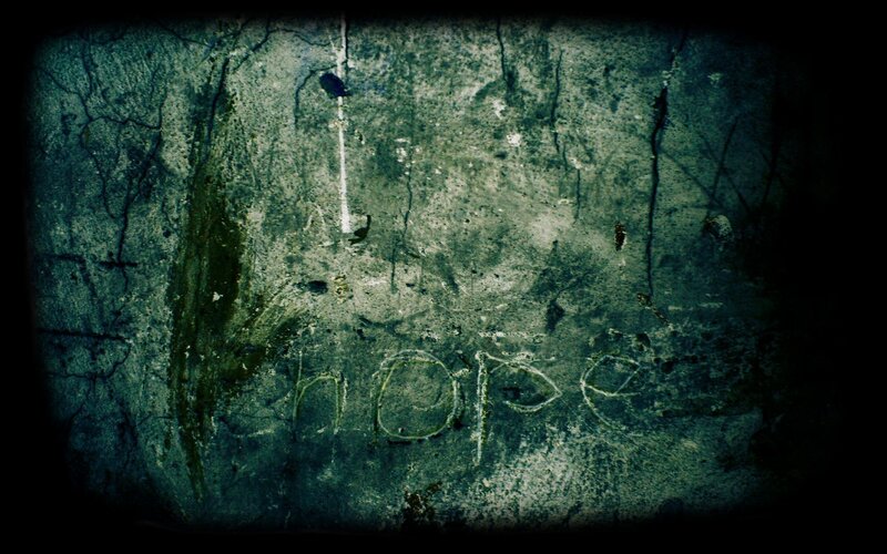 hope written on a wall