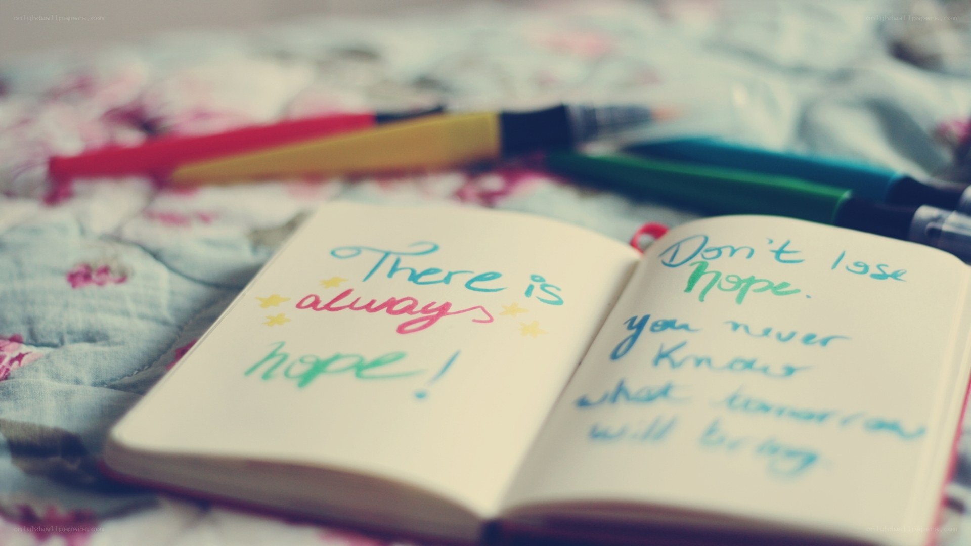 Hopeful journal entries