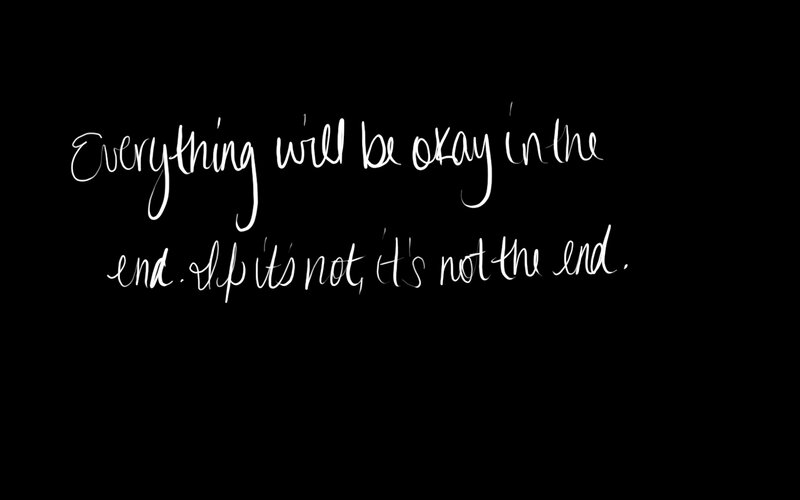hopeful quote on black background
