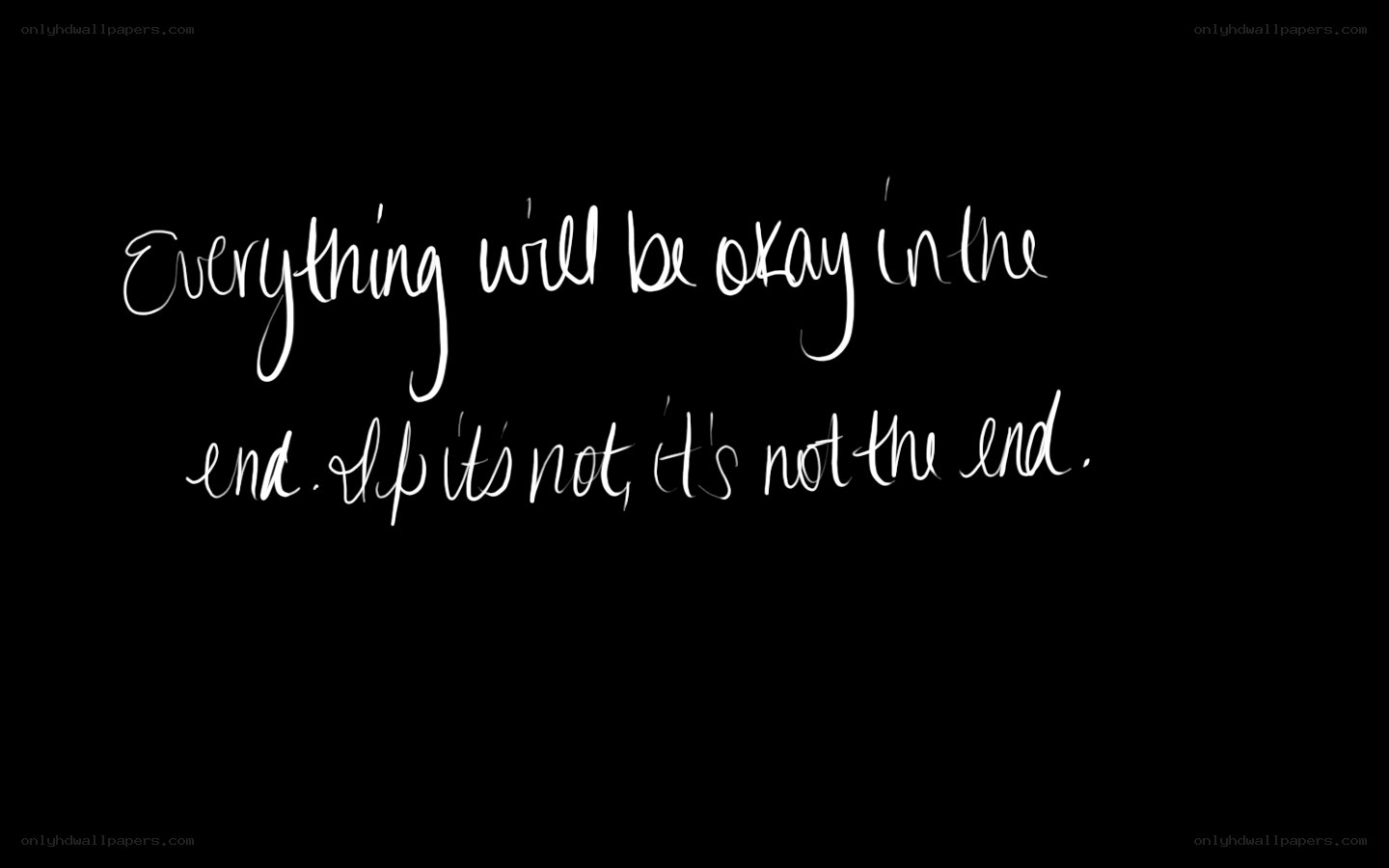 hopeful quote on black background