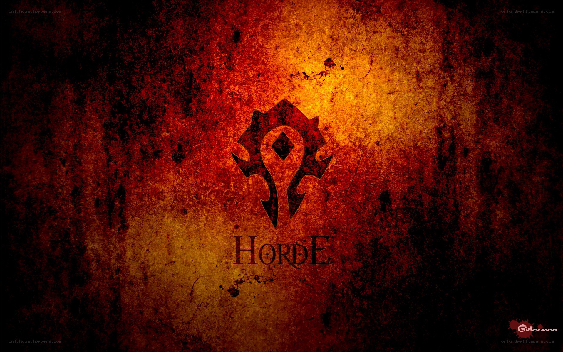 Horde logo on grungy background