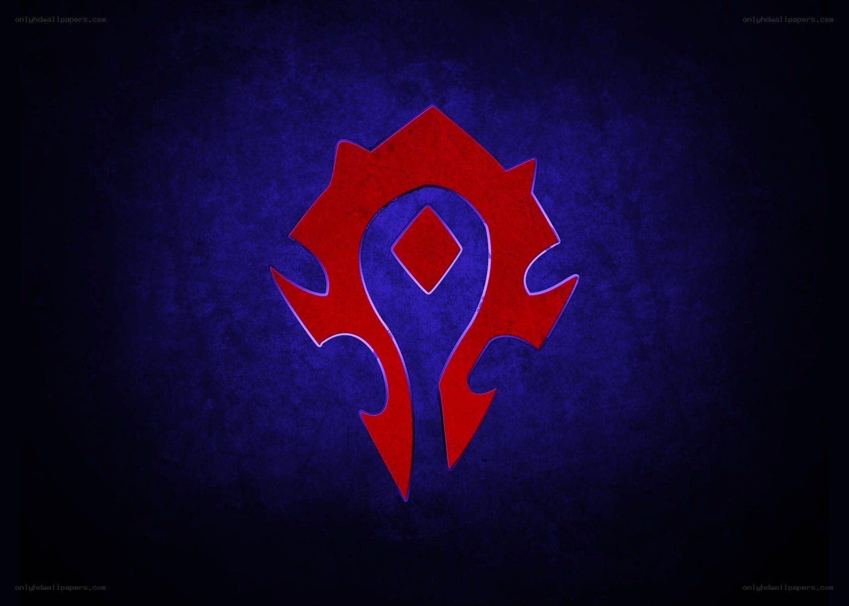 Horde symbol on dark background