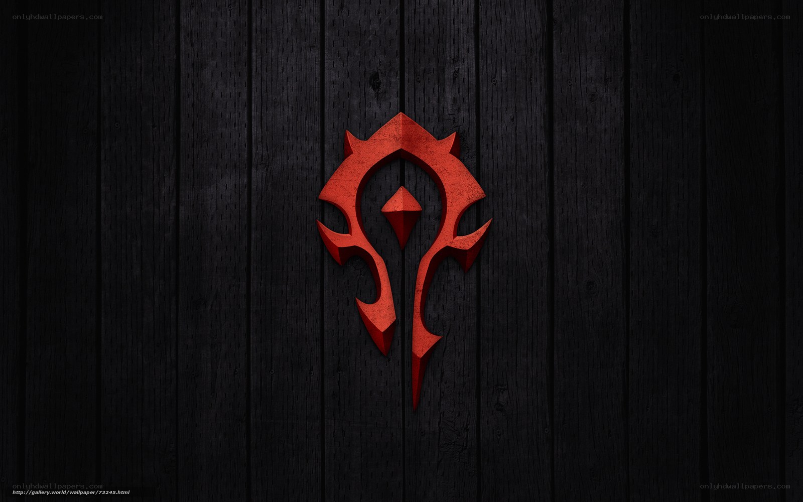 Horde symbol on wood
