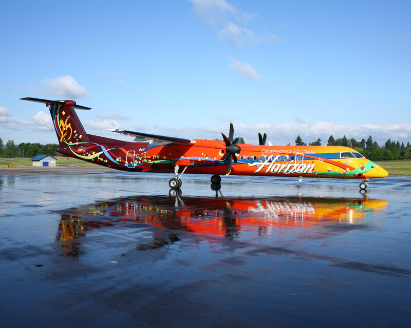 Horizon Air aircraft on tarmac