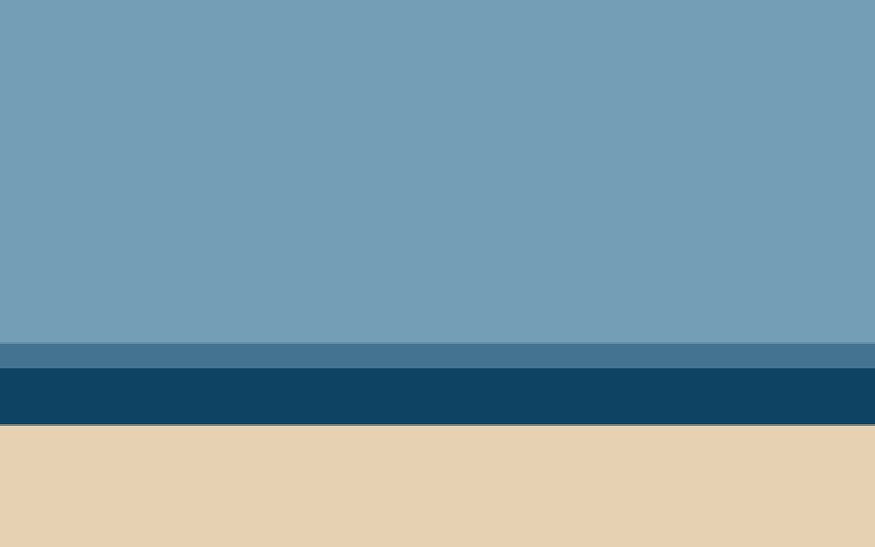 Horizontal Color Bands — Blue, Calm, Abstract