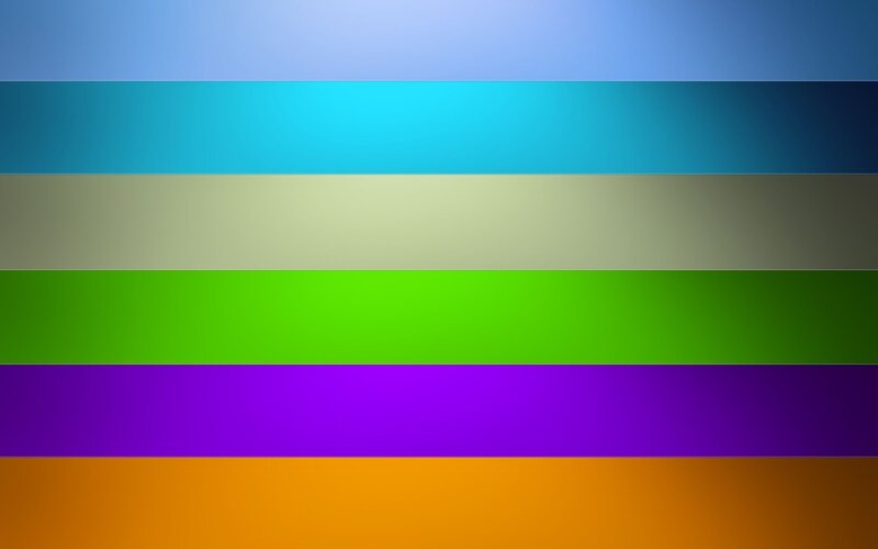 Horizontal Color Bands — Blue, Calm