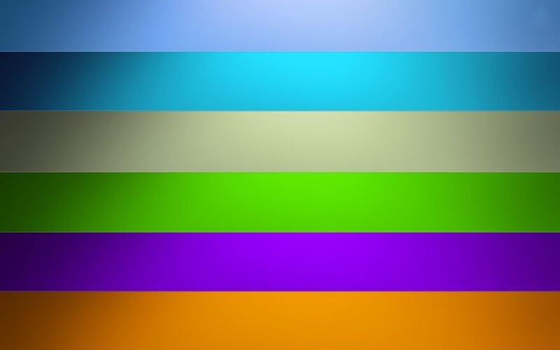 Horizontal Color Bands — Blue