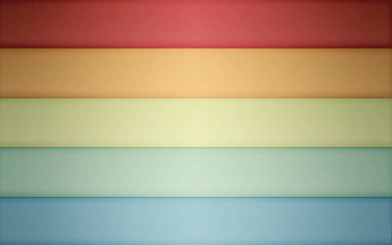 Horizontal Color Bands — Red, Calm
