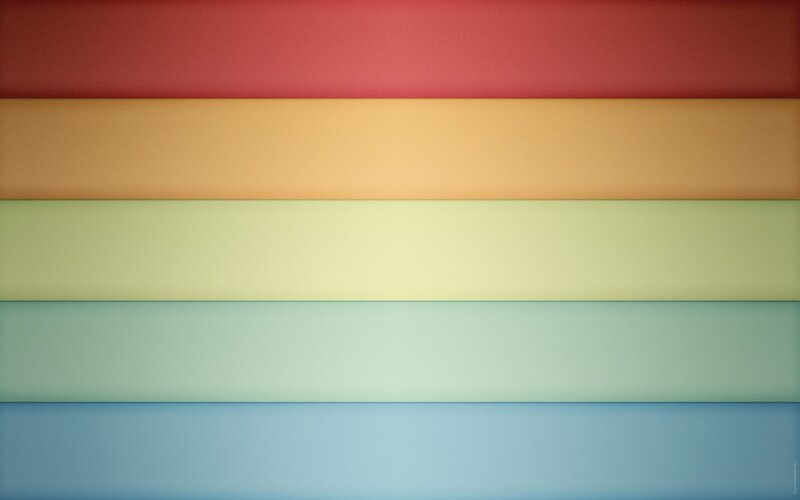 Horizontal Color Bands — Red