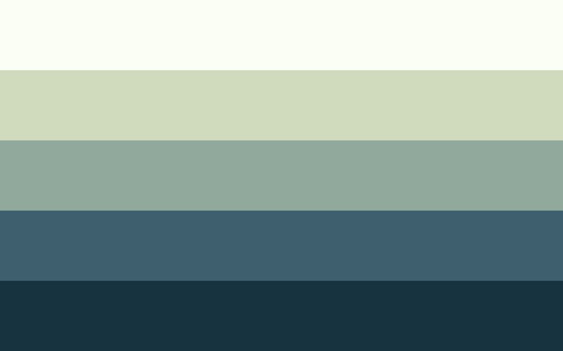 Horizontal Color Bands — White