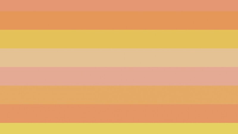 Horizontal Color Stripes — Orange