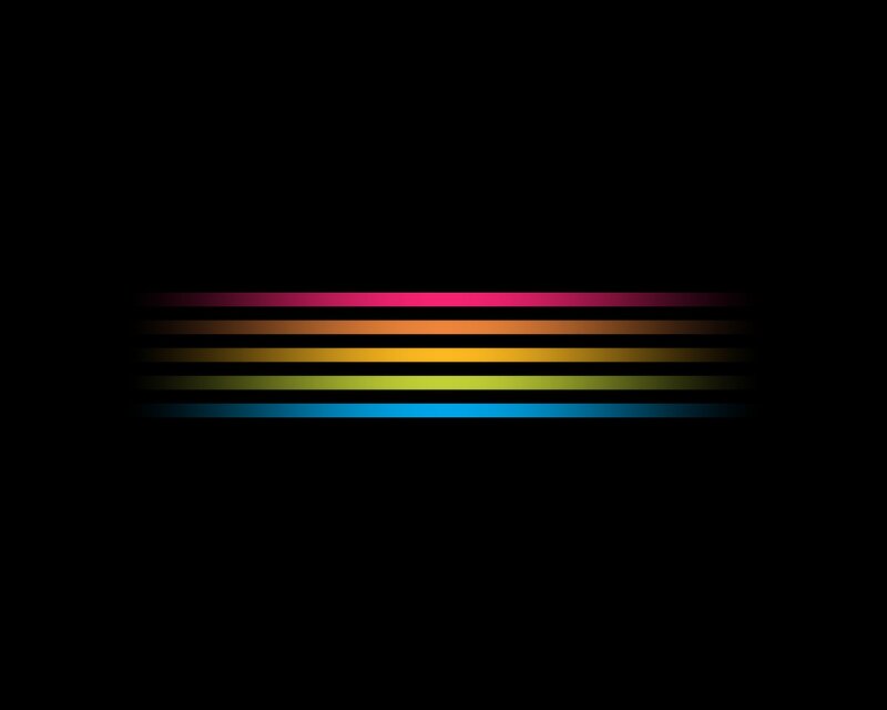 Horizontal Colored Lines — Black