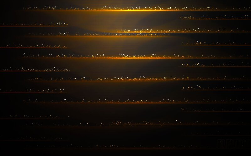 Horizontal Light Streaks — Black, Dramatic