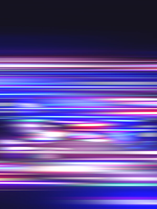 Horizontal Light Streaks — Blue, Dynamic