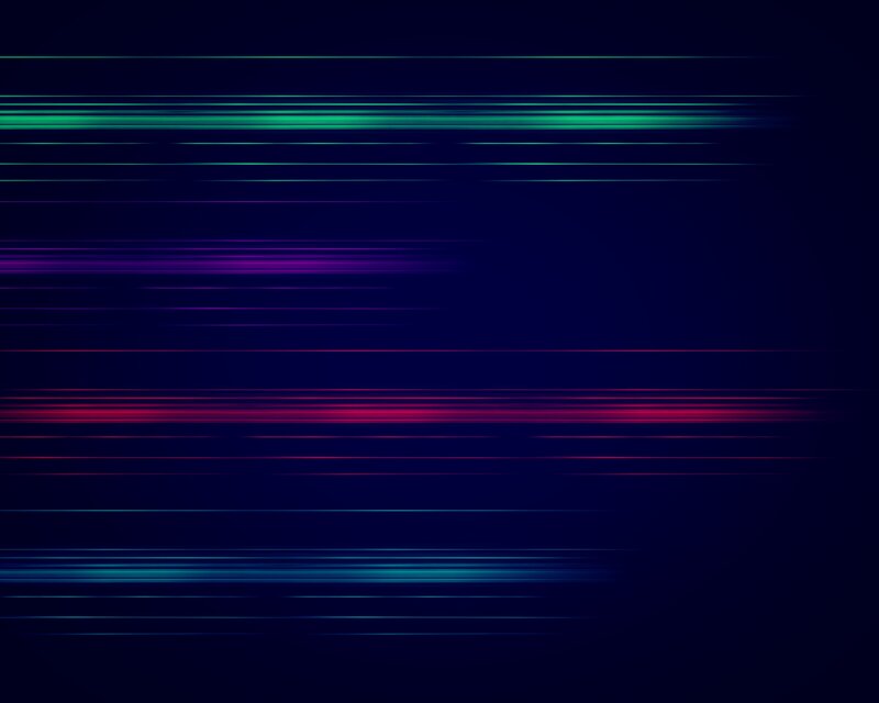 Horizontal Light Streaks — Blue