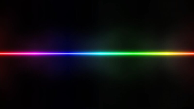 Horizontal Rainbow Light Beam