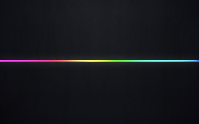 Horizontal Rainbow Line