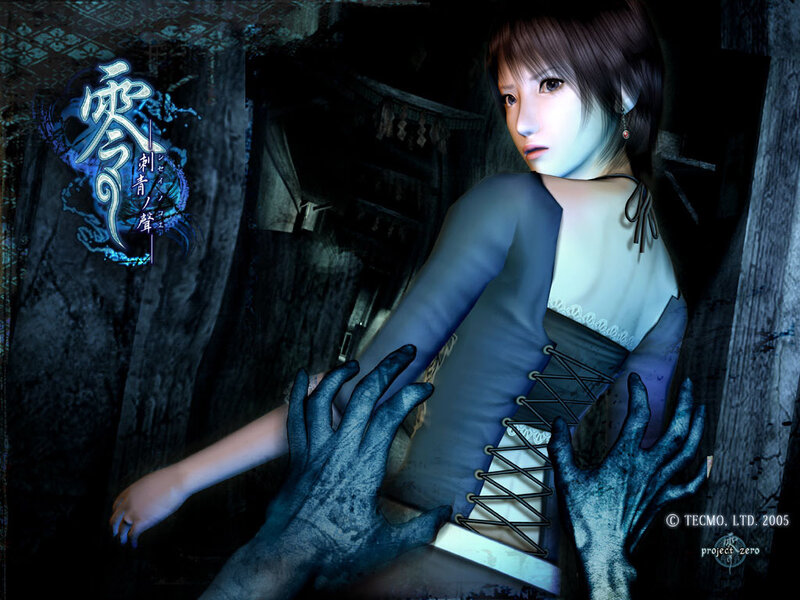 Horror game character in dark setting