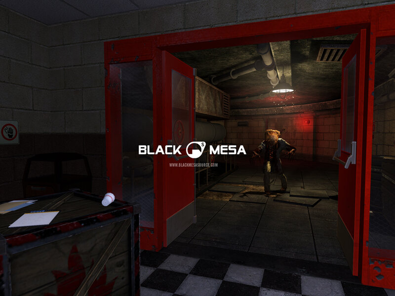 horror game scene with zombie