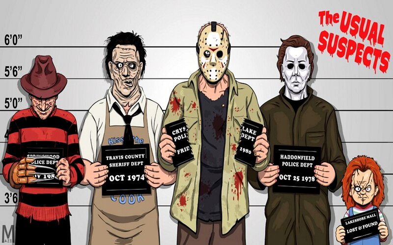 Horror Movie Villains — White