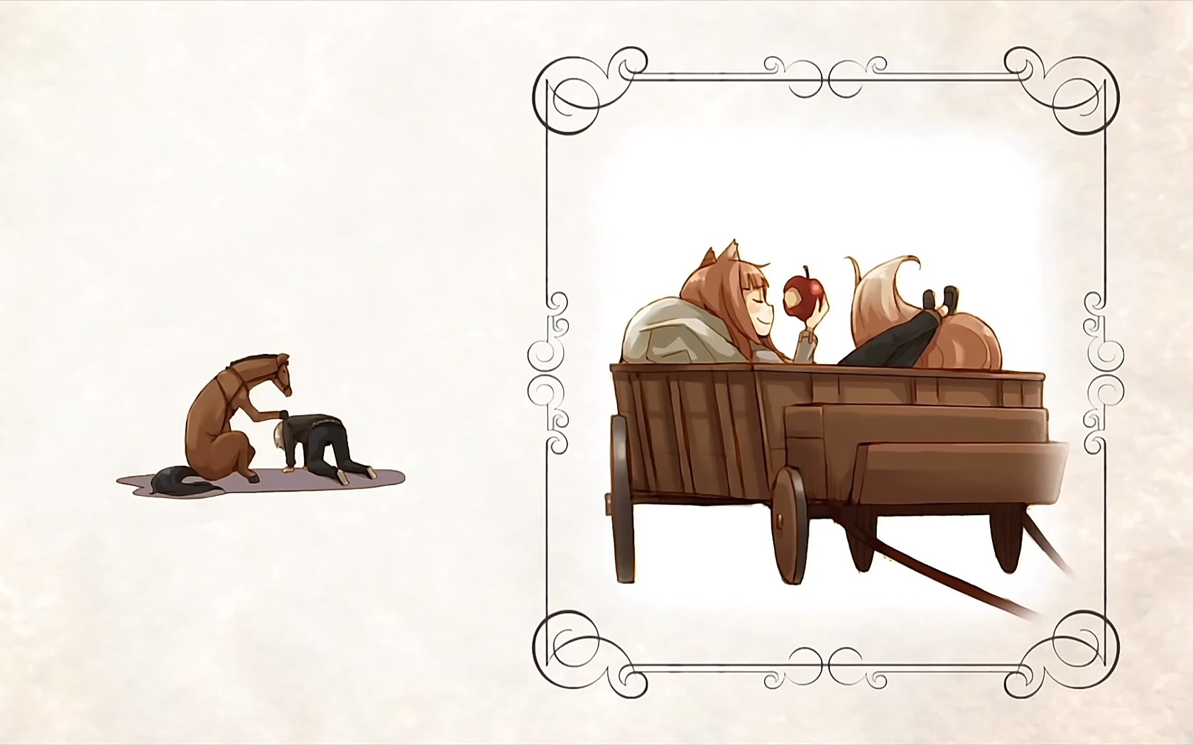 horse and cart scene
