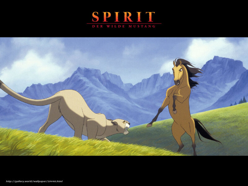 Horse and Cougar on Hill