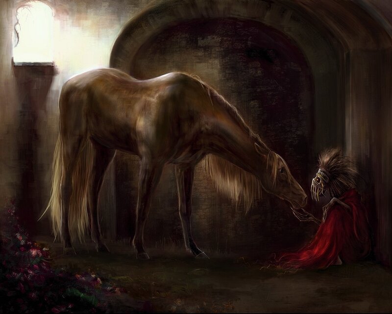 Horse and Figure in Dungeon