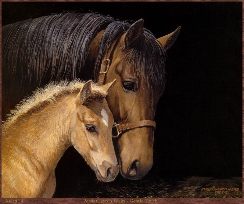 Horse and Foal — Brown
