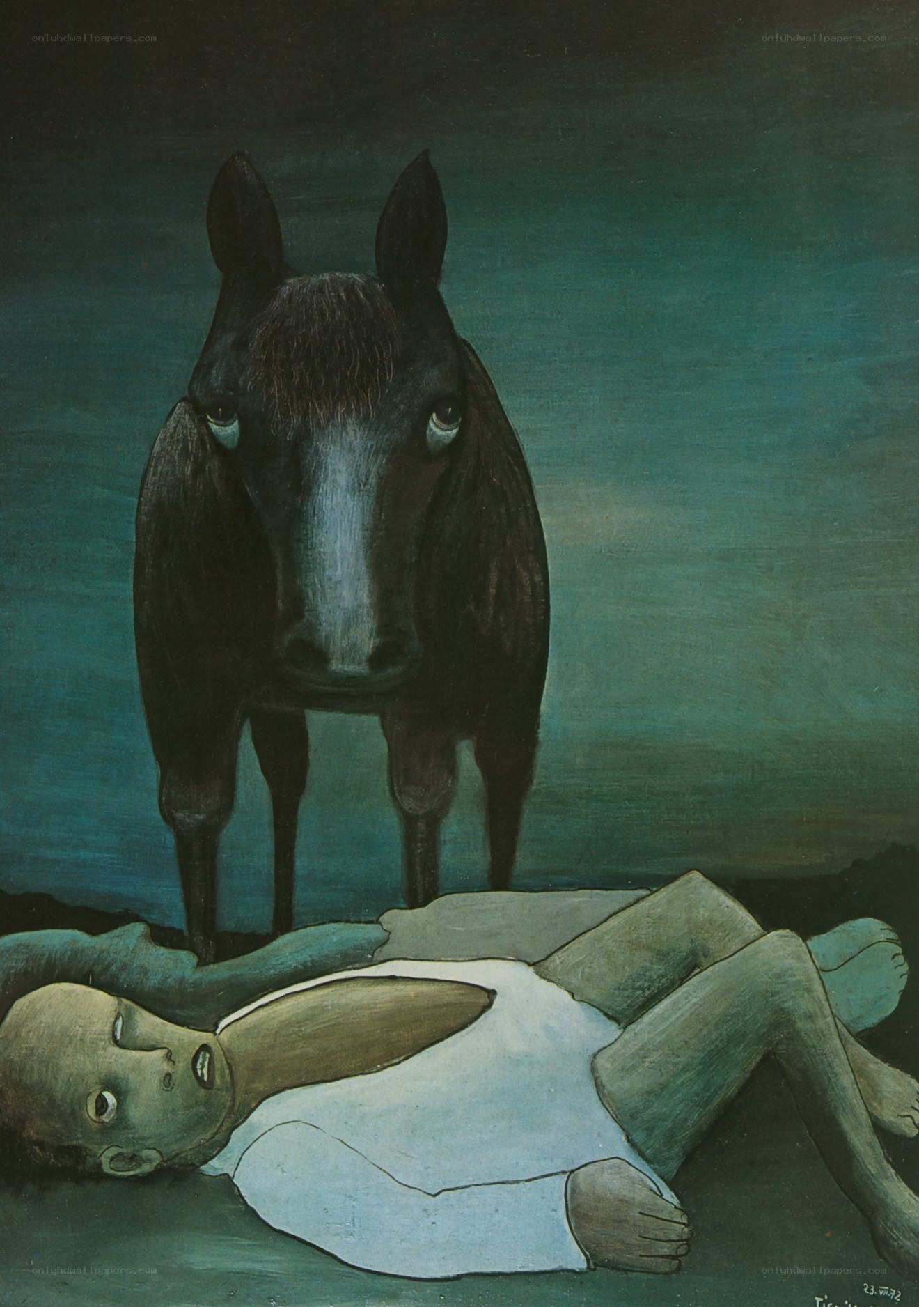 Horse and Lying Figure