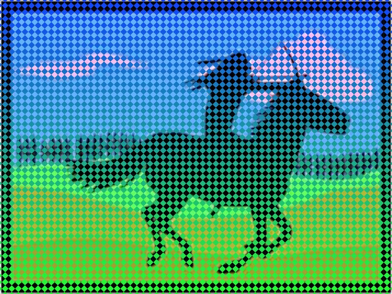 Horse and Rider in Motion