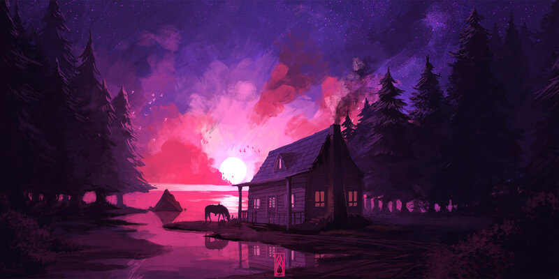 Horse at Cabin