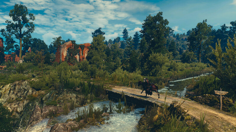 Horse Crossing a Bridge