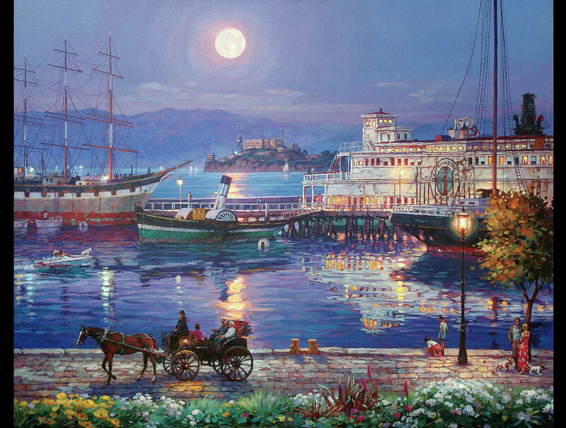 Horse-drawn Carriage at Harbor