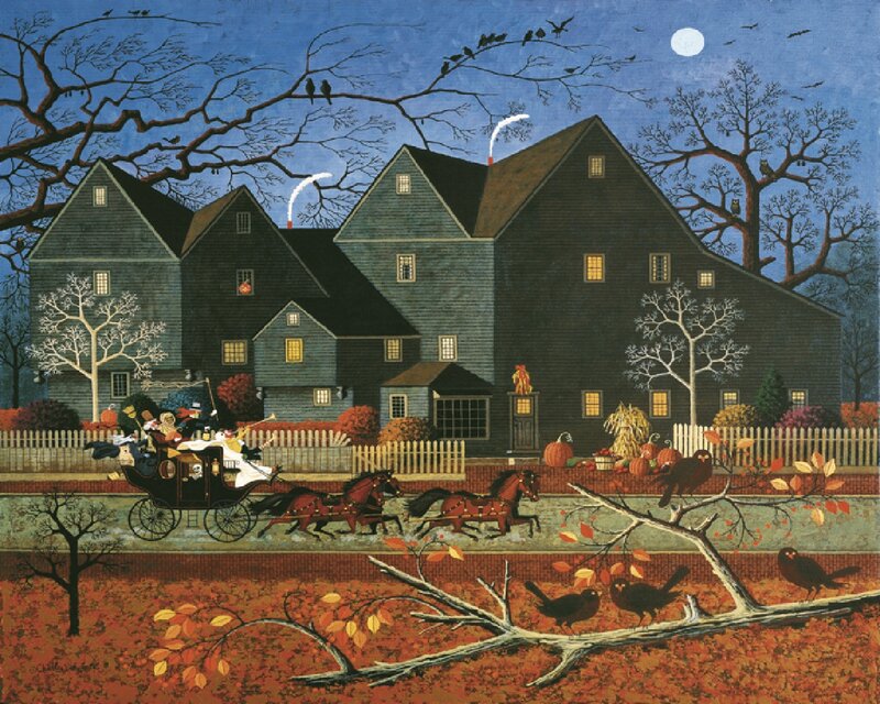 Horse-drawn Carriage — Blue, Creepy