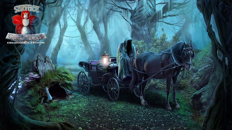 Horse-drawn Carriage in Forest — Green