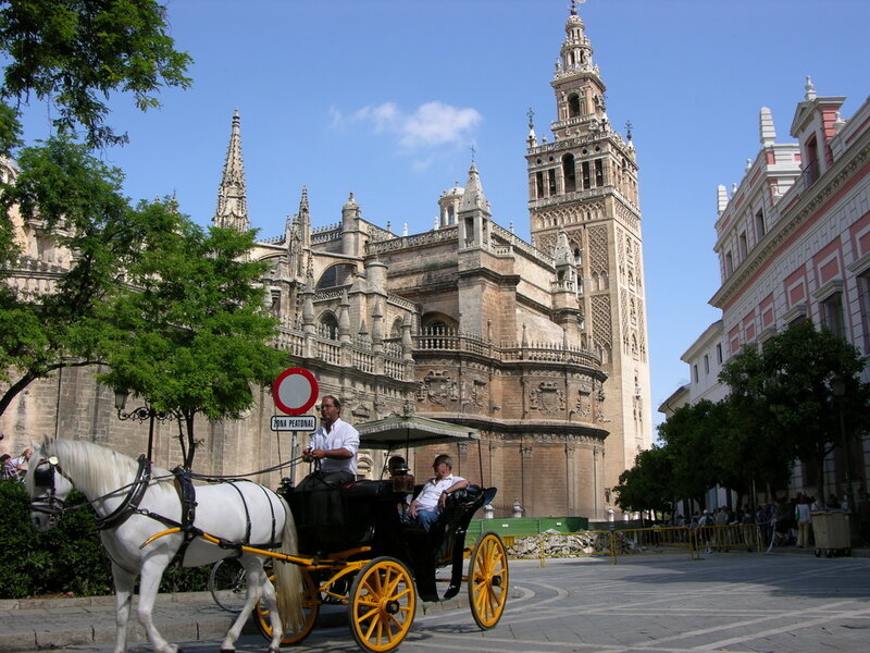 Horse-drawn carriage in Seville