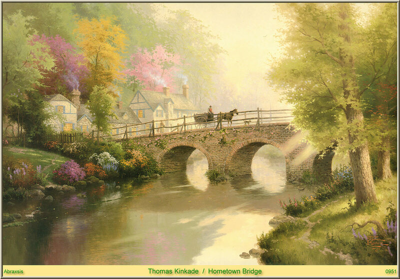 Horse-drawn Carriage on Bridge — Green