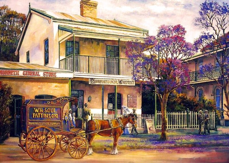 Horse-drawn Carriage — Purple, Peaceful