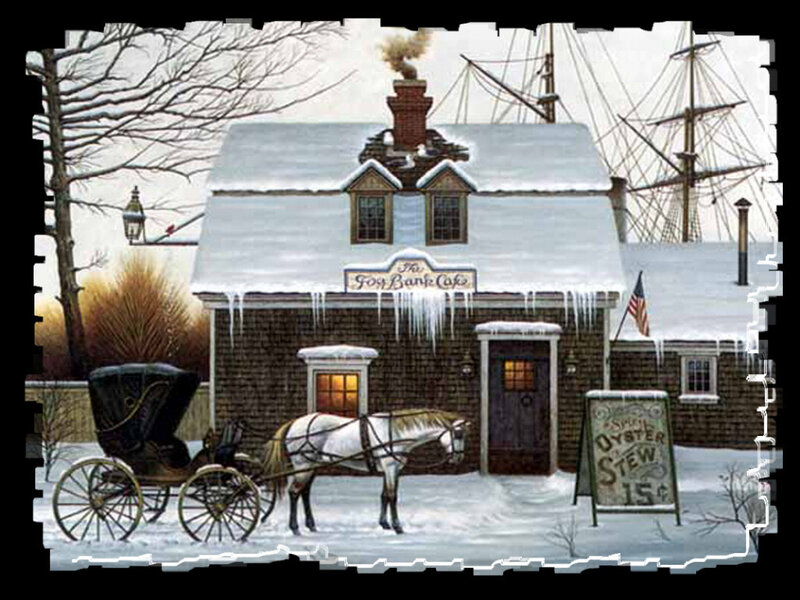 Horse-drawn Carriage — White, Cold