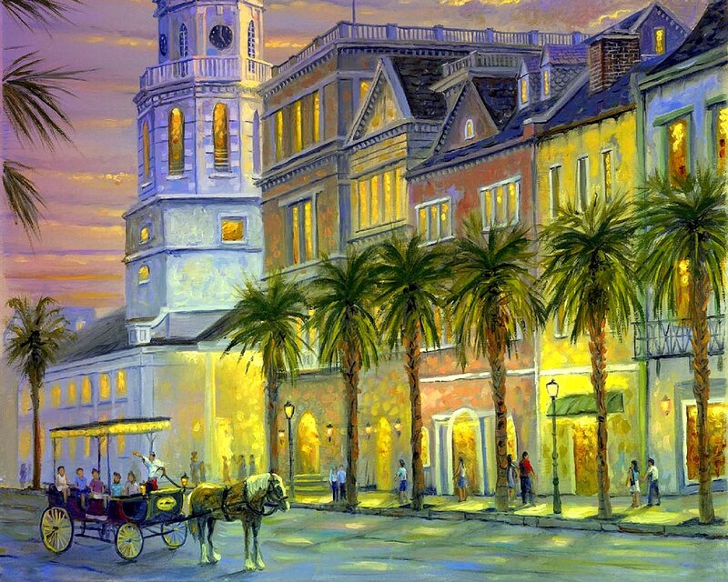 Horse-drawn Carriage — Yellow, Serene, Sunset