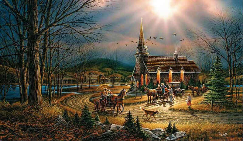 Horse-drawn Carriages — Brown, Serene