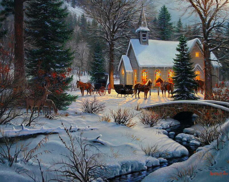 Horse-drawn Carriages — White