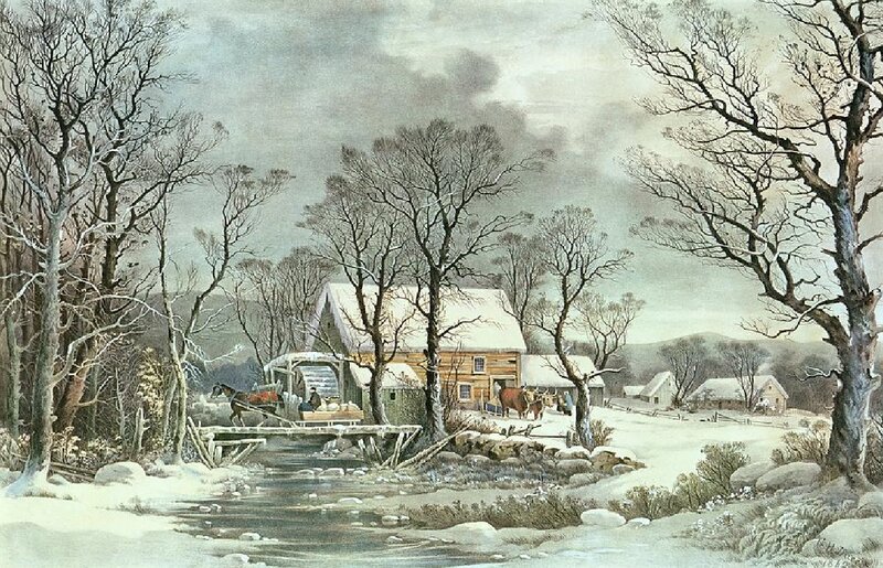 Horse-drawn Cart at Mill