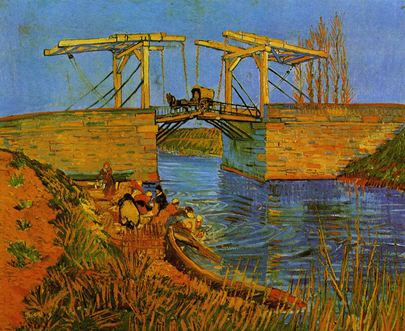 Horse-drawn Cart on Bridge