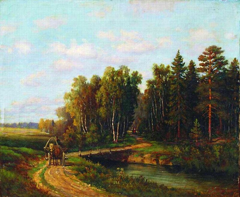 Horse-drawn Cart on Path