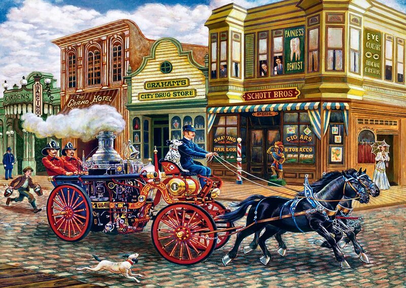 Horse-drawn Fire Engine