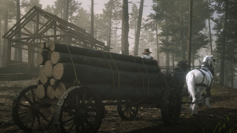 Horse-drawn Log Cart